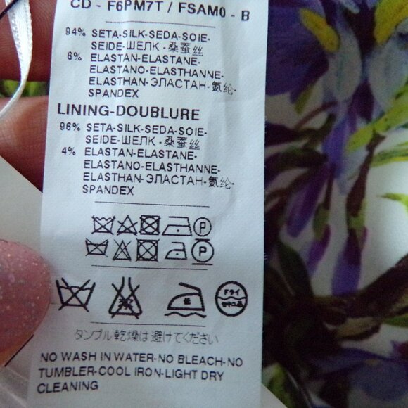 NWOT Dolce & Gabanna y2k Pastel floral SILK mini dress M - Picture 10 of 13